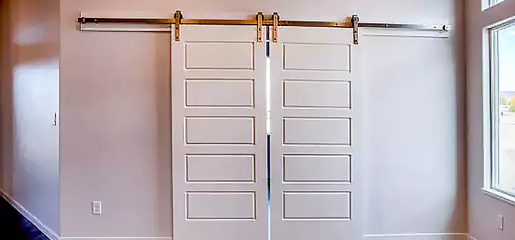 Glass Barn Door with Installation Hardware Kit Shafter